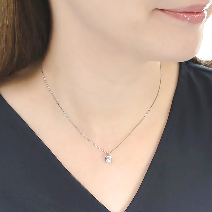 Pt900 1.0ct ダイヤモンド ネックレス 送料無料 ペンダント プラチナ 