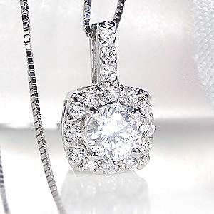 pt900 プラチナ ダイヤモンド ダイヤ ネックレス ペンダント 0.5ct SIクラス 0.3ctUP 豪華 大粒 GUPD1391の画像