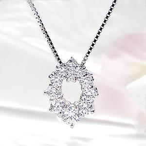 pt900 プラチナ ダイヤモンド ダイヤ ネックレス ペンダント 1.0ct 1