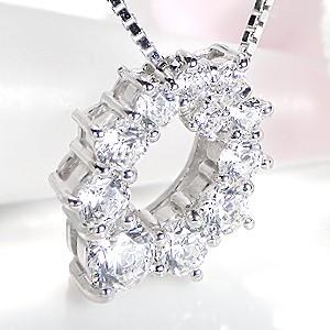 pt900 プラチナ ダイヤモンド ダイヤ ネックレス ペンダント 1.0ct 1