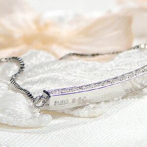 Pt900 0.32ct ダイヤモンド ライン ネックレス ペンダント プラチナ ダイヤ ライン 0.3カラット 0.3ct ダイア ４月 誕生石 ギフト プレゼント GUPD1511Aの画像