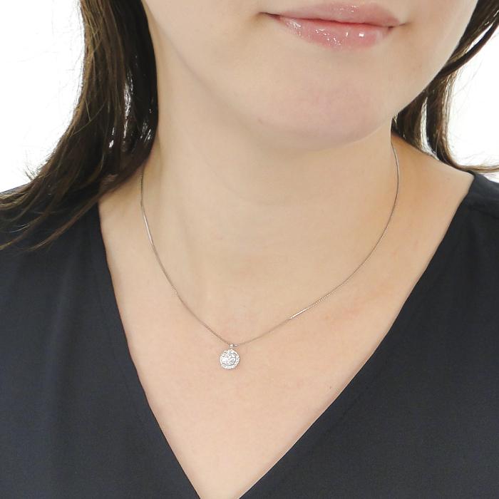 pt900 0.75ct ダイヤモンド ネックレス 送料無料 レディース プラチナ ダイヤ ダイアモンド プレゼント ラウンド サークル ギフト 0.6ct 4月 豪華 大粒 GUPD1523の画像