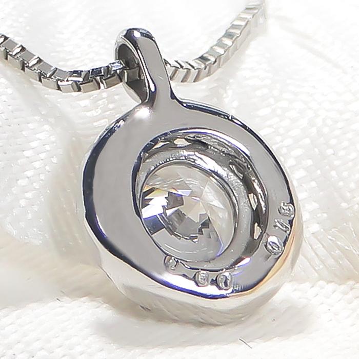 pt900 0.75ct ダイヤモンド ネックレス 送料無料 レディース プラチナ ダイヤ ダイアモンド プレゼント ラウンド サークル ギフト 0.6ct 4月 豪華 大粒 GUPD1523の画像