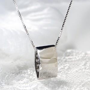 pt900 0.3ct リバーシブル プラチナ ダイヤモンド ネックレスの画像