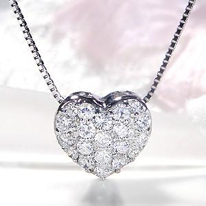 ネックレス ダイヤモンド プラチナ ハートモチーフ ペンダント pt900 pt900 0.5ct ハート モチーフ ダイヤモンド ネックレス : グッド