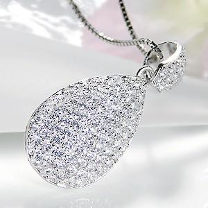 pt900 プラチナ ダイヤモンド ダイヤ ネックレス ペンダント 2.0ct  