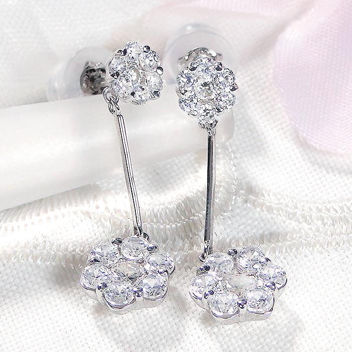 Pt900 1.0ct ダイヤモンド ピアス 送料無料 ダイヤ 1カラット ロング 