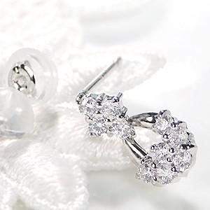 pt900 プラチナ ダイヤモンド ダイヤ ピアス 0.5ct 揺れる エレガント  