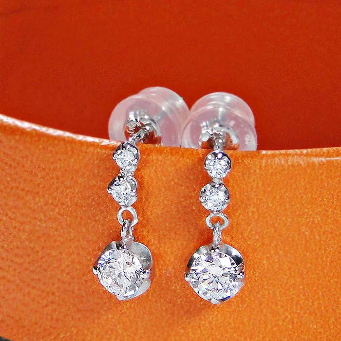 pt900 ダイヤモンドピアス0.5カラット Pt900 0.5ct ダイヤモンド ピアス 送料無料 ダイヤ ジュエリー