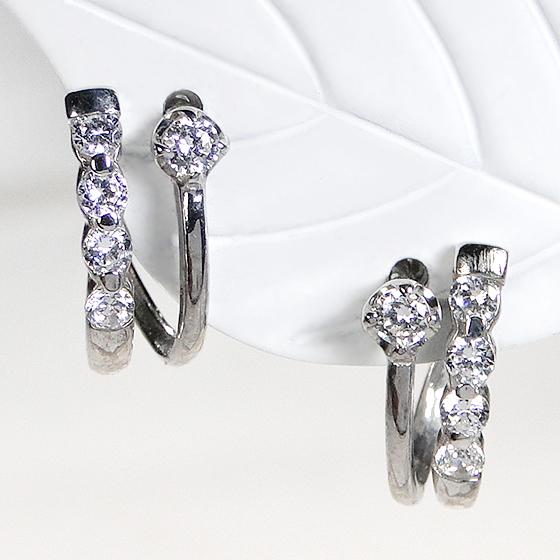 月です。プラチナ　ダイヤモンドピアス　計0.30カラット　Pt900 Pt900 0.3ct プラチナ ダイヤモンド ピアス 送料無料 ダイヤ 0.3