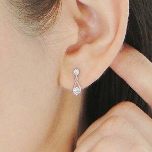 Pt900 0.20ct ダイヤモンド ピアス ダイヤ プラチナ 可愛い 0.20