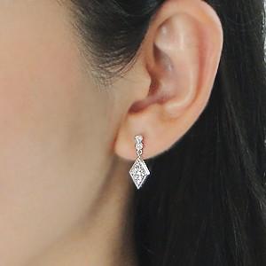 pt9000.50ct ダイヤモンド ピアスの画像