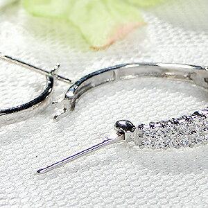 N*読様 Pt900 フープ ピアス ダイヤ計0.3ct エタニティ プラチナ プラチナ Pt900 0.3ct ダイヤモンド フープ ピアス 送料無料