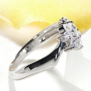 pt900 0.50ct ダイヤモンド リング Hカラー SIクラス ダイヤ プラチナ フラワー 花 指輪 ダイア レディース ギフト プレゼント 送料無料 PT GUR1000の画像