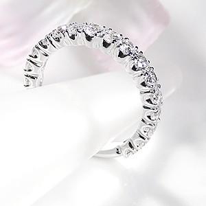 pt900 プラチナ 指輪 リング ダイヤモンド ダイヤ エタニティ 1.0ct 1カラット 豪華 重ねづけ 大粒 GUR1054の画像