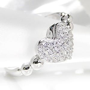 K18 WG ゴールド ダイヤモンド ダイヤ 指輪 リング ハート パヴェ 0.3ct ハートモチーフ GUR1074の画像
