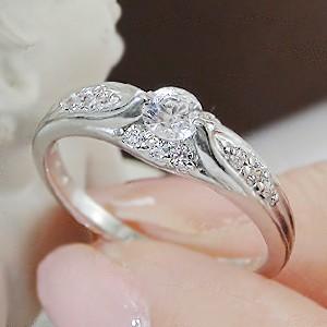 pt900 プラチナ ダイヤモンド ダイヤ 指輪 リング GOODカット 大粒 0.5ct SI-2 Hカラー GUR1084CGLの画像