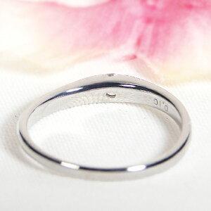 pt900 0.10ct ダイヤモンド リング プラチナ ひと粒 リング 一粒 ダイヤ シンプル 甲丸 指輪 ダイア 送料無料 レディース ギフト プレゼント GUR1105Bの画像