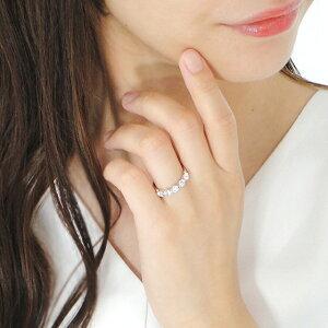 pt900 1.00ct ダイヤモンド リング ダイヤ プラチナ 重ねづけ エタニティ ハーフエタ 指輪 1カラット 1ct １ｃｔ シンプル レディース プレゼント GUR1119の画像