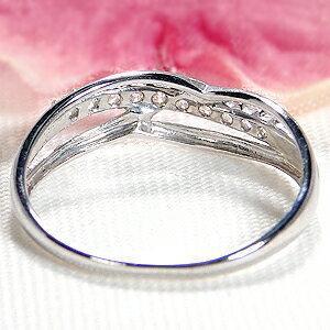 Pt900 0.17ct ダイヤモンド リング ジュエリー 10石 テンダイヤモンド プラチナ PT900 ウェーブ 10粒 指輪 記念日 10周年 ギフト プレゼント GUR1246の画像