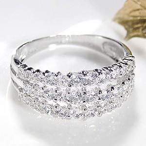 pt900 プラチナ ダイヤモンド ダイヤ 指輪 リング 1.0ct 1