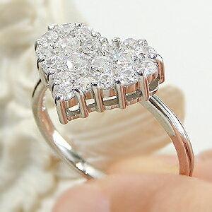 pt900 1.0ct パヴェ ダイヤモンド ハート リング プラチナ １カラット ダイアモンド 1ct 指輪 ギフト プレゼント 人気 婚約 ギフト プレゼント GUR1270の画像