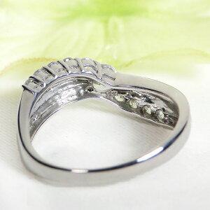 pt900 0.50ct ダイヤモンド リング Hカラー SIクラス 送料無料 プラチナ PT ダイヤ 指輪 ダイア クロス ウェーブ レディース ギフト プレゼント GUR1272の画像