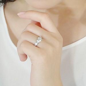 pt900 プラチナ ダイヤモンド ダイヤ 指輪 リング エタニティ 0.6ct 重ねづけ Hカラー SI2 GOODカット 大粒 一粒 GUR1273CGL |  | 02