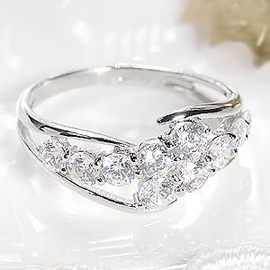 開店祝い 指輪 ダイヤ ダイヤモンド プラチナ pt900 リング GUR1275 上品 1カラット 1.0ct 10粒 10石 テンダイヤモンド 指輪