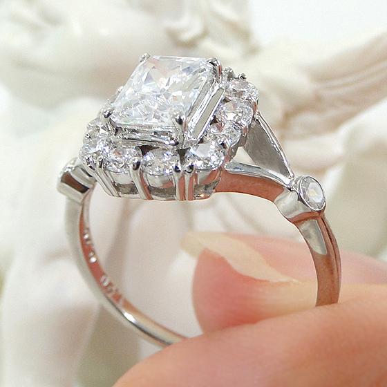 中央宝研鑑定書付 Pt900 1.70ct プラチナ ダイヤモンド リング 送料