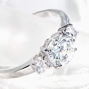 ダイヤモンド リング プラチナ 1.20ct 指輪 ダイヤ 大粒 Hカラー SI2 GOODカット GUR1298｜good-luck-store｜02