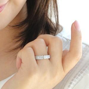 pt900 プラチナ ダイヤモンド ダイヤ 指輪 リング パヴェ SIクラス Hカラー 0.8ct エレガント GUR1355の画像