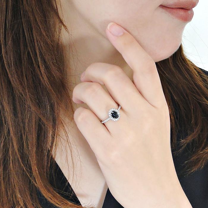 サファイヤ　ダイヤ　プラチナ　リング　指輪　pt900 Pt900 サファイヤ ダイヤモンド リング 送料無料 ジュエリー