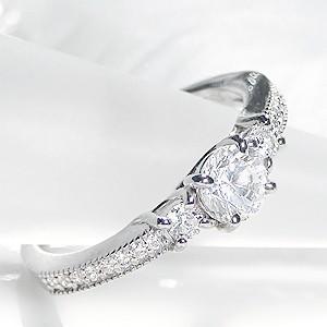 pt900 プラチナ ダイヤモンド ダイヤ 指輪 リング 0.75ct SI2〜I1クラス G〜Hカラー 大粒 一粒 GUR1394の画像