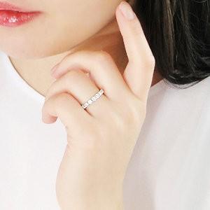 ダイヤモンドリング リング 指輪 ダイヤモンド ダイヤ エタニティ プラチナ pt900 プラチナ900 ハーフエタニティ 10石 10粒 GUR1500の画像