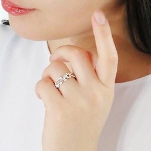 ダイヤモンドリング リング 指輪 ダイヤモンド ダイヤ 蝶 ちょうちょ ゴールド 18k 18金 WG バタフライ GUR1501WGの画像