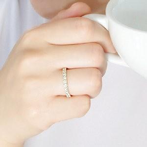 ダイヤモンドリング ダイヤモンド リング 指輪 エタニティ 1カラット Hカラー SIクラス 18k 18金 ゴールド GUR1503K18の画像