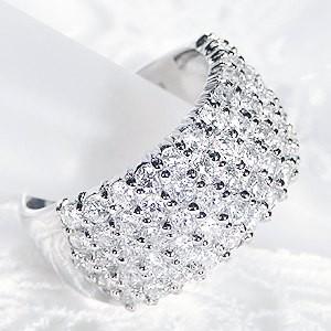 ダイヤモンドリング リング ダイヤモンド 指輪 パヴェ 2カラット プラチナ 2.0ct 豪華 GUR1505 |  | 01