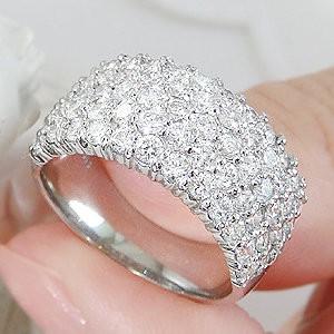 ダイヤモンドリング リング ダイヤモンド 指輪 パヴェ 2カラット プラチナ 2.0ct 豪華 GUR1505 |  | 03