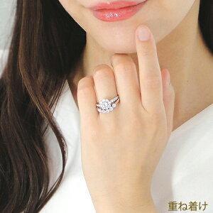 pt900 0.5ct ダイヤモンド リング ダイヤ プラチナ 重ねづけ 指輪 エタニティ ウェーブ ダイア ダイアモンド 0.5カラット 0.5ct シンプル ギフト GUR1513の画像
