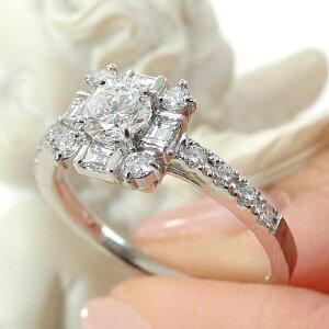Pt900 プラチナ900 ダイヤモンドリング バゲットダイヤ 0.57ct Pt900 プラチナ900 ダイヤモンドリング バゲットダイヤ 0.57ct