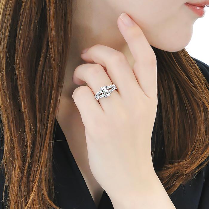 Pt900 1.40ct ダイヤモンド リング 送料無料 プラチナ PT Hカラー SI