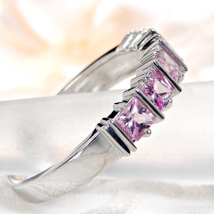 Pt900 0.6ct ピンクサファイア リング 送料無料 プラチナ PT