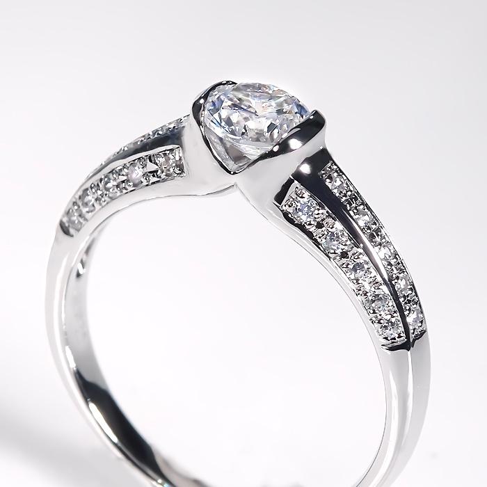 Pt900 0.7ct ダイヤモンド リング 送料無料 指輪 結婚 婚約 Hカラー SI