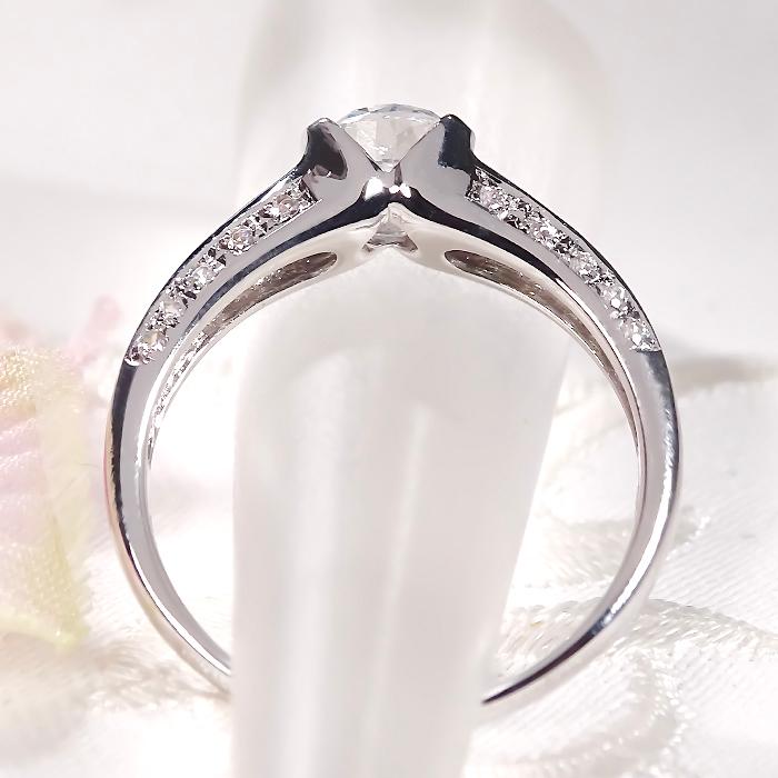 Pt900 0.7ct ダイヤモンド リング 送料無料 指輪 結婚 婚約 Hカラー SI