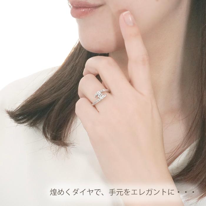 Pt900 0.41ct ダイヤモンド リング 送料無料 指輪 結婚 婚約  Hカラー SIクラス 華やか 1粒 個性的 プラチナ ダイヤ エンゲージ  大粒 一粒 上品 人気 GUR1540の画像