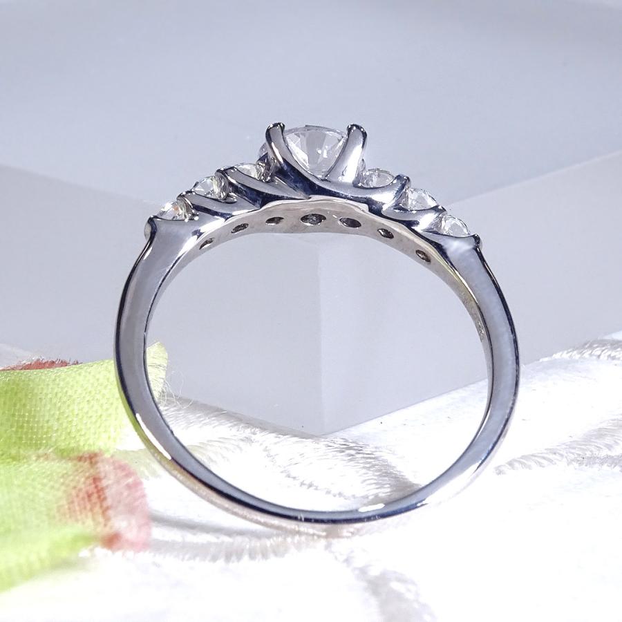 Pt900 0.75ct ダイヤモンド リング センター石 中央宝石研究所ソーティング付 送料無料 プラチナ ダイヤ ダイア 指輪 レディース プレゼント 4月 誕生石 GUR1547の画像