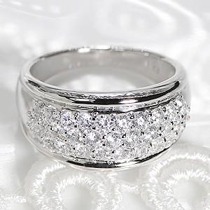 pt900 プラチナ ダイヤモンド ダイヤ 指輪 リング パヴェ 1.0ct 1