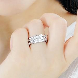 pt900 プラチナ ダイヤモンド ダイヤ 指輪 リング 0.30ct モダン デザインリング 上品 4月 誕生石 GUR862の画像
