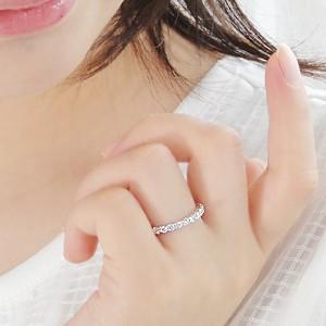 pt900 プラチナ ダイヤモンド ダイヤ 指輪 リング SI エタニティ 1カラット 1.00ct ハート＆キューピット H＆C GUR871Hの画像
